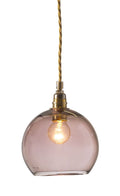 Rowan Obsidian Gold pendant lamp, Ø15.5 cm