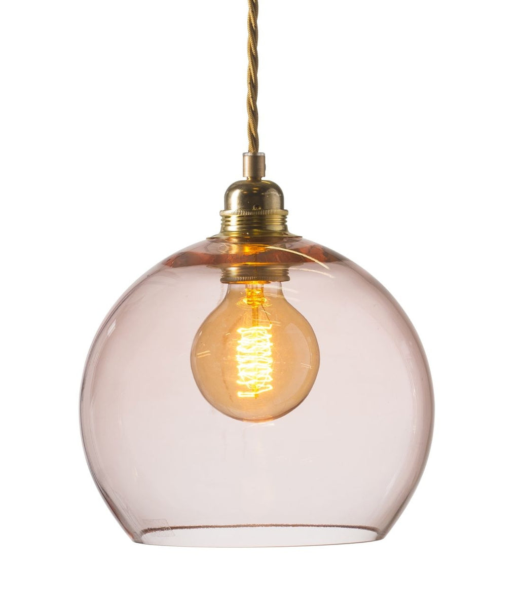 Rowan L pendant lamp, Bright Coral Gold, Ø28 cm