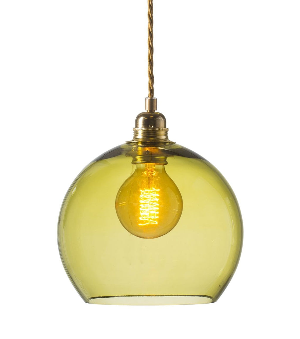Rowan Olive Gold pendant lamp, Ø22 cm