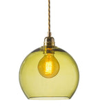 Pakabinamas šviestuvas Rowan Olive Gold, Ø22 cm