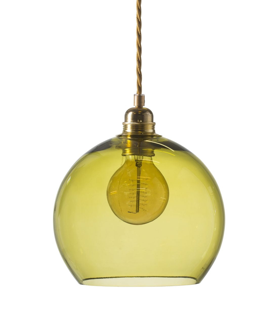 Rowan Olive Gold pendant lamp, Ø22 cm