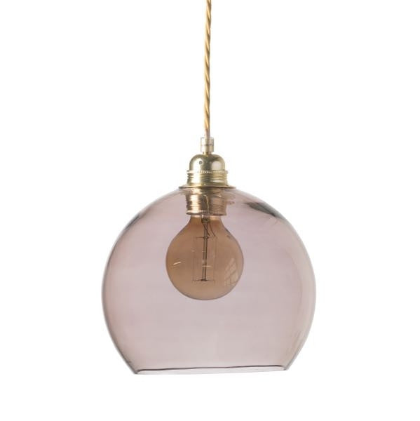 Rowan Obsidian Gold pendant lamp, Ø22 cm