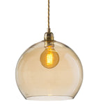 Pakabinamas šviestuvas Rowan L Golden Smoke Gold, Ø28 cm