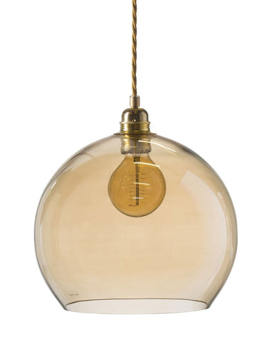 Pakabinamas šviestuvas Rowan L Golden Smoke Gold, Ø28 cm