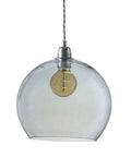 Rowan L Topaz Blue Silver pendant lamp, Ø28 cm