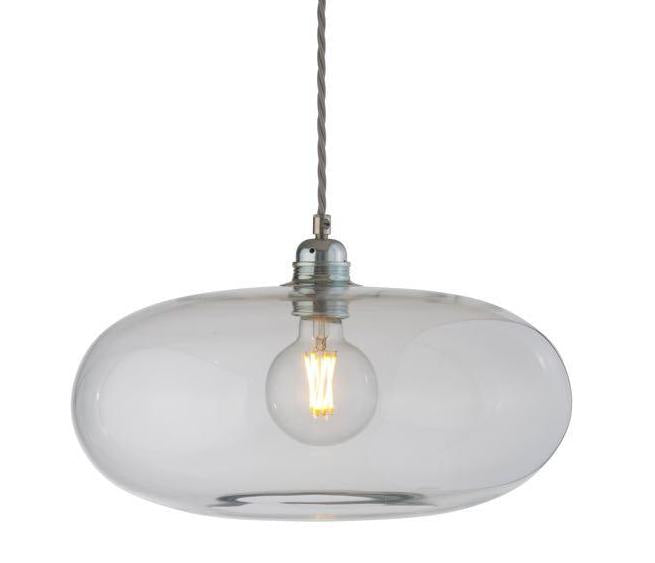 Horizon pendant lamp Ø36 cm, Clear with Silver