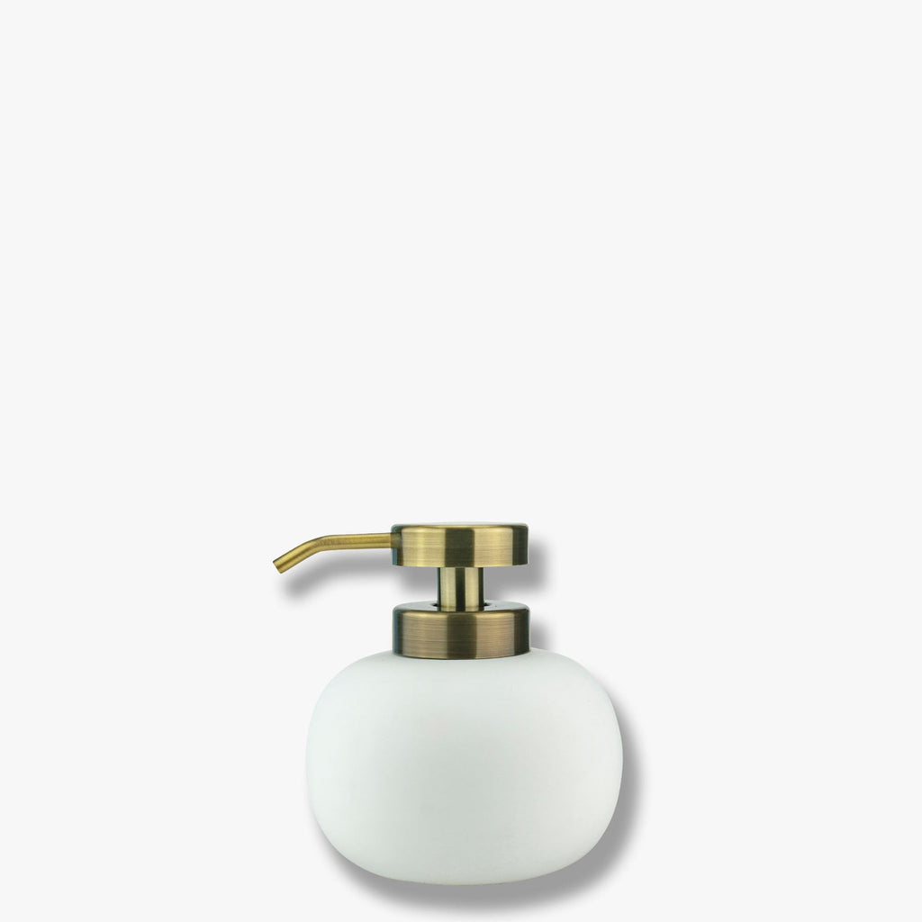 Lotus White soap dispenser