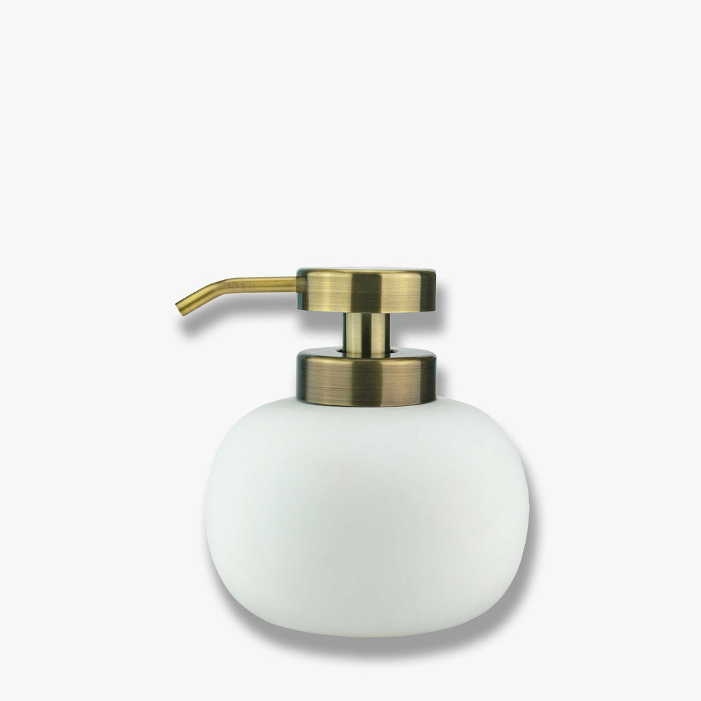 Lotus White soap dispenser