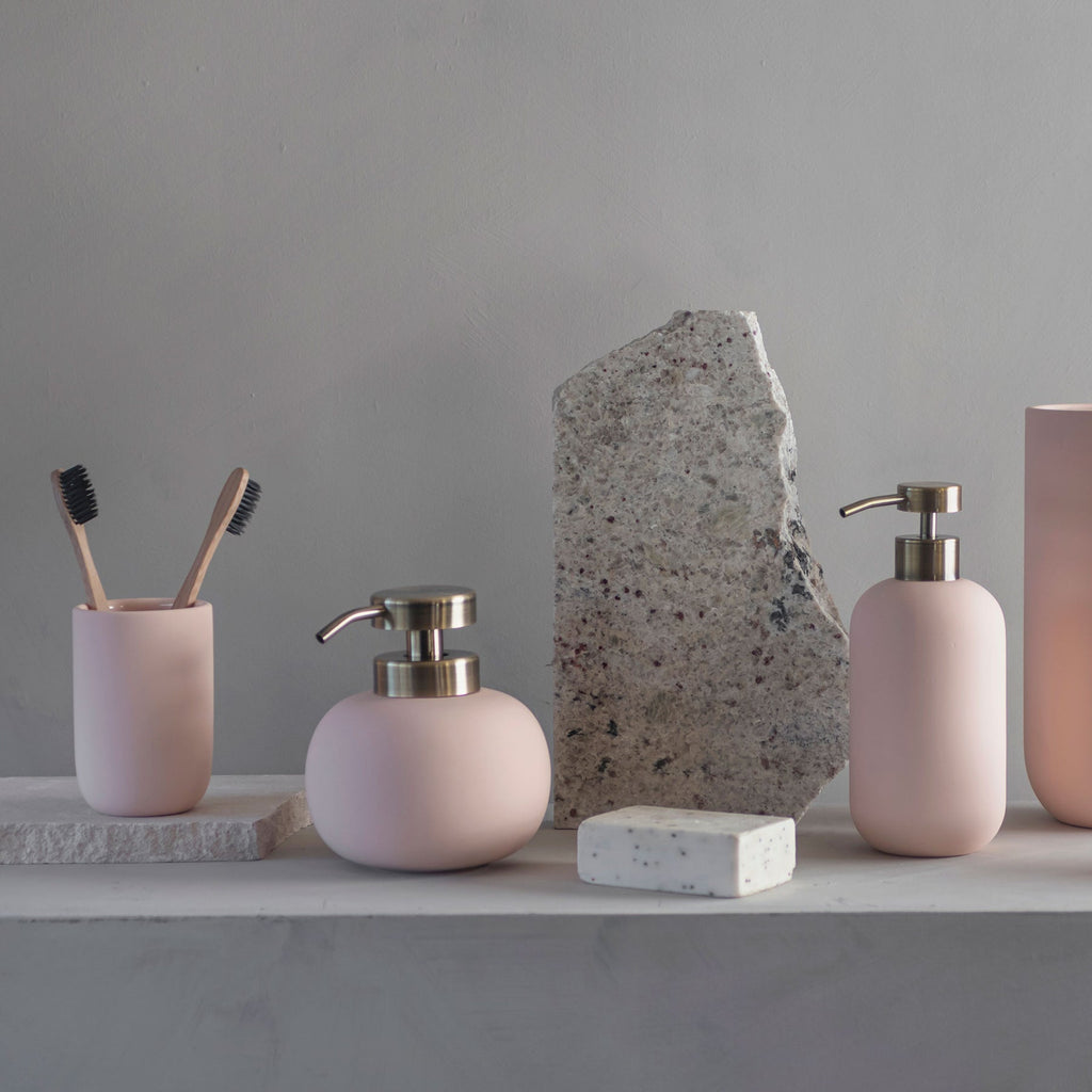 Lotus Powder Rose toothbrush holder