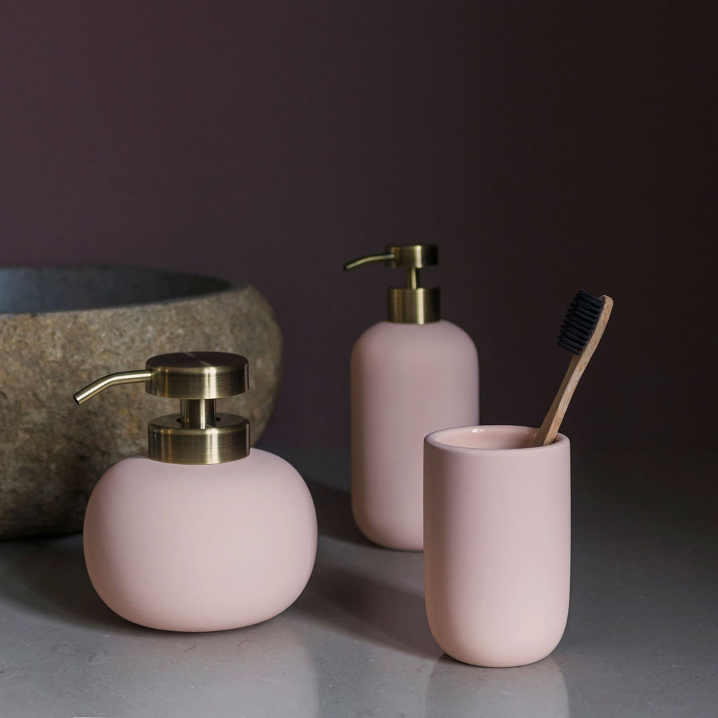 Lotus Powder Rose toothbrush holder