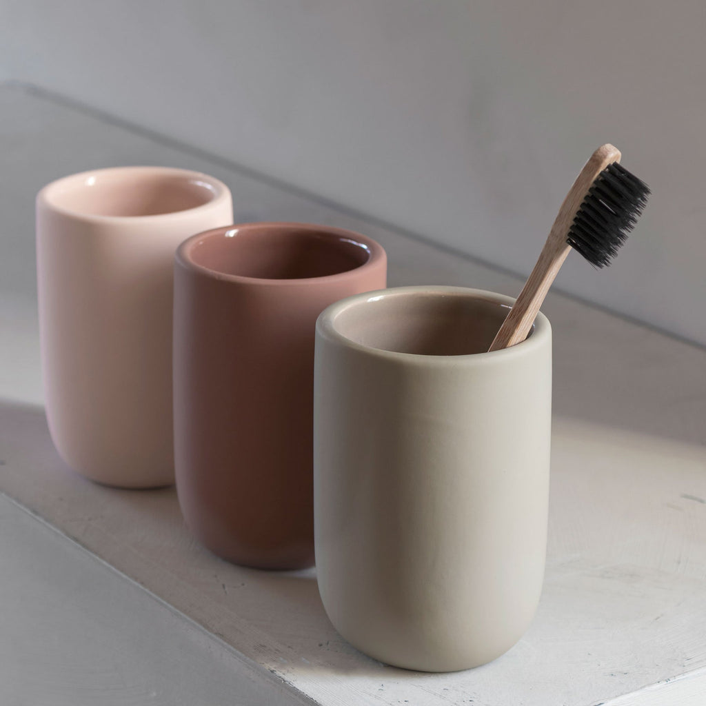 Lotus Powder Rose toothbrush holder
