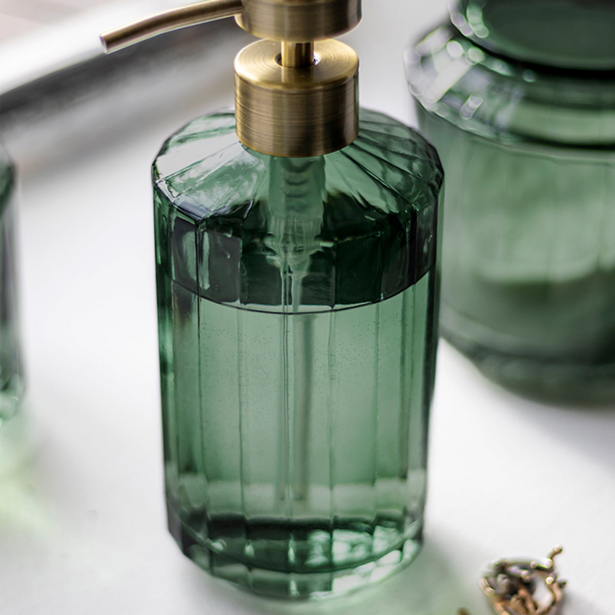 Vision Tall Green Forest soap dispenser