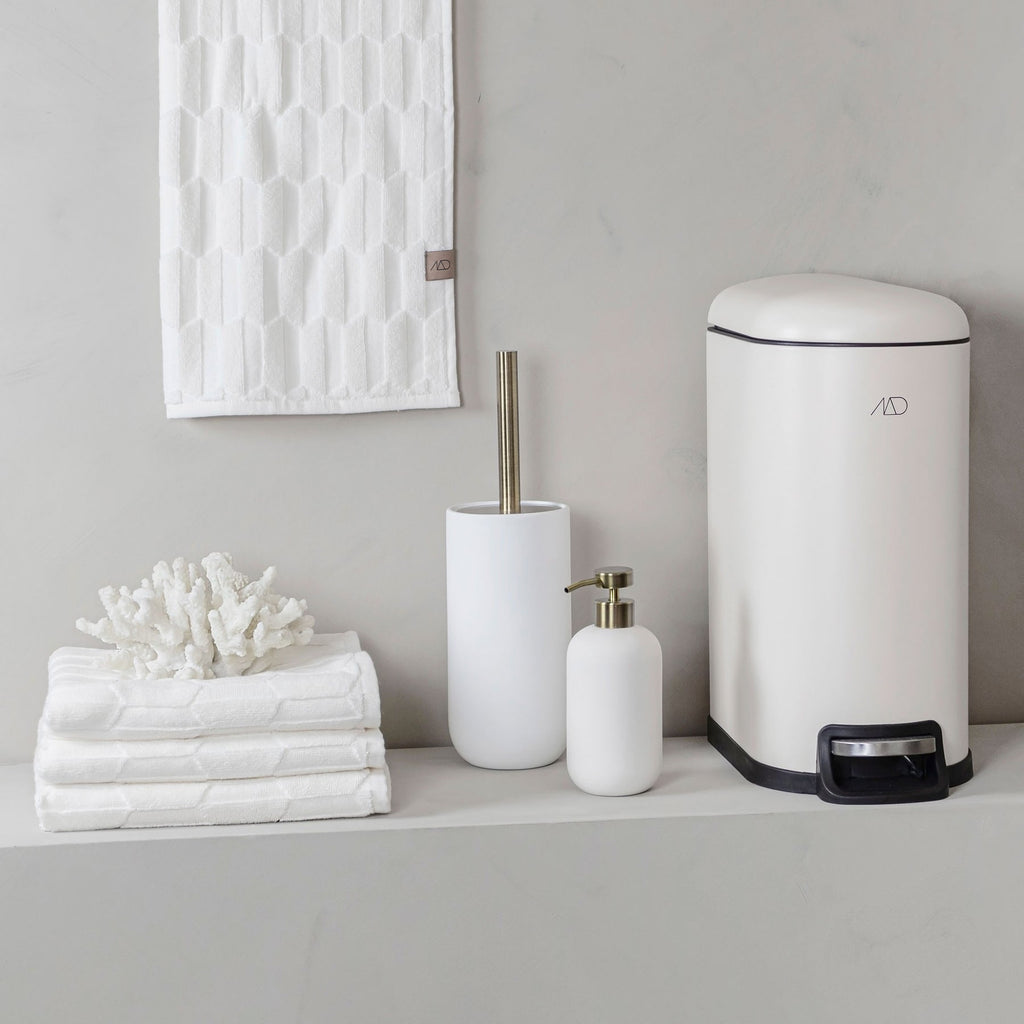 Lotus White soap dispenser