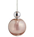 Uva L Obsidian / Silver pendant lamp, Ø10 cm