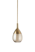 Pakabinamas šviestuvas Lute S Golden Smoke / Gold, H27 cm