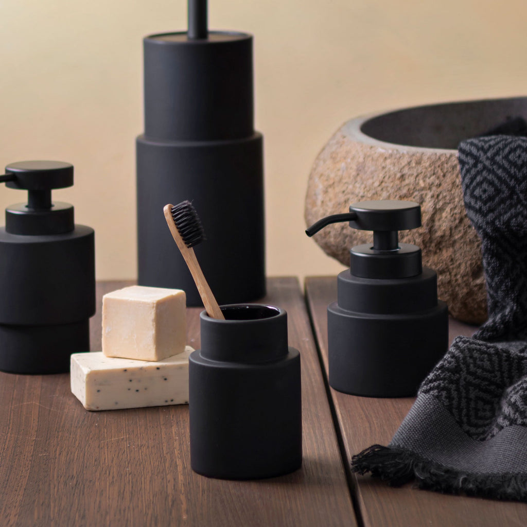 Shades Black soap dispenser