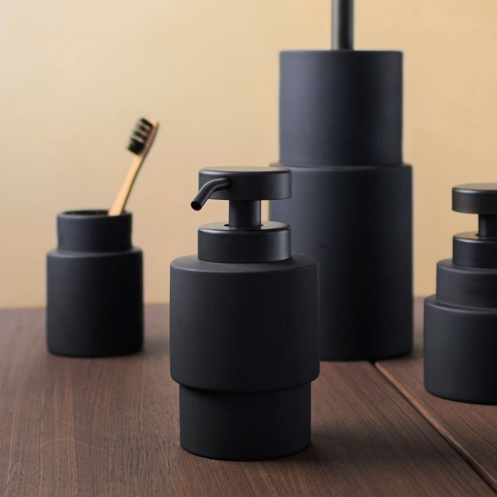 Shades Black soap dispenser