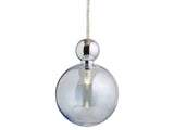 Pakabinamas šviestuvas Uva L Topaz Blue / Silver, Ø10 cm