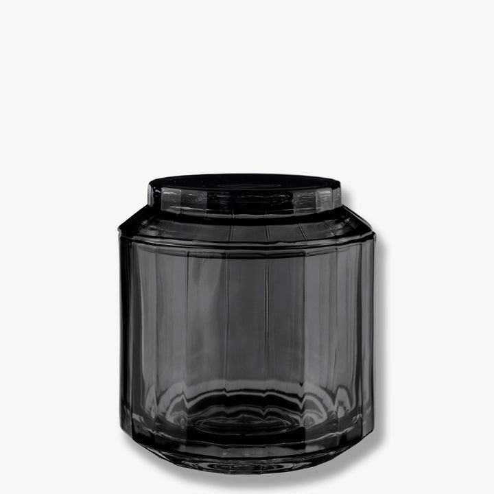 VISION 2-in-1 Black bathroom storage jar