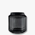 VISION 2-in-1 Black bathroom storage jar