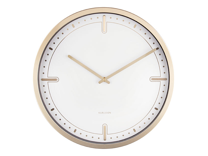 Dots & Batons wall clock, ø42 cm