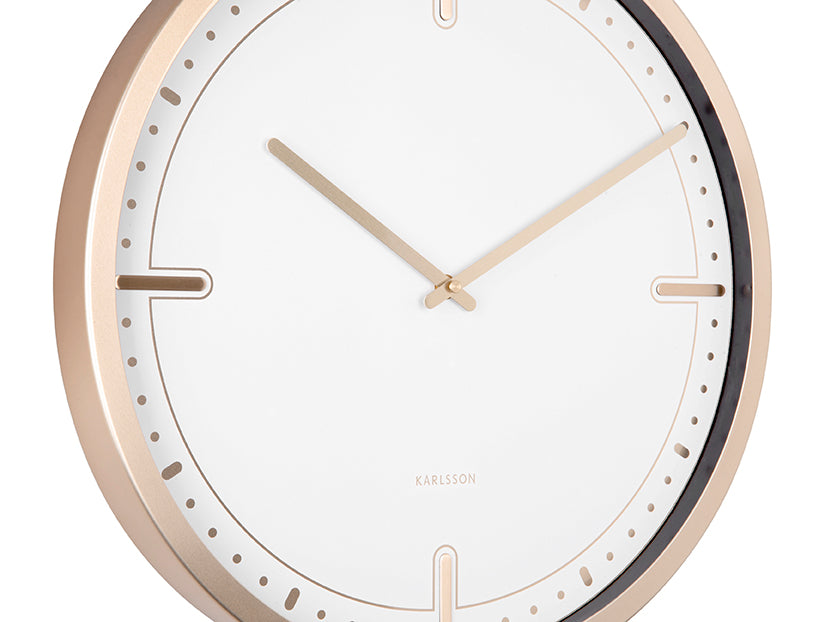Dots & Batons wall clock, ø42 cm