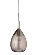 Lute XL Obsidian / Platinum pendant lamp, H70 cm