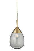 Pakabinamas šviestuvas Lute XL Smokey Grey / Gold, H70 cm