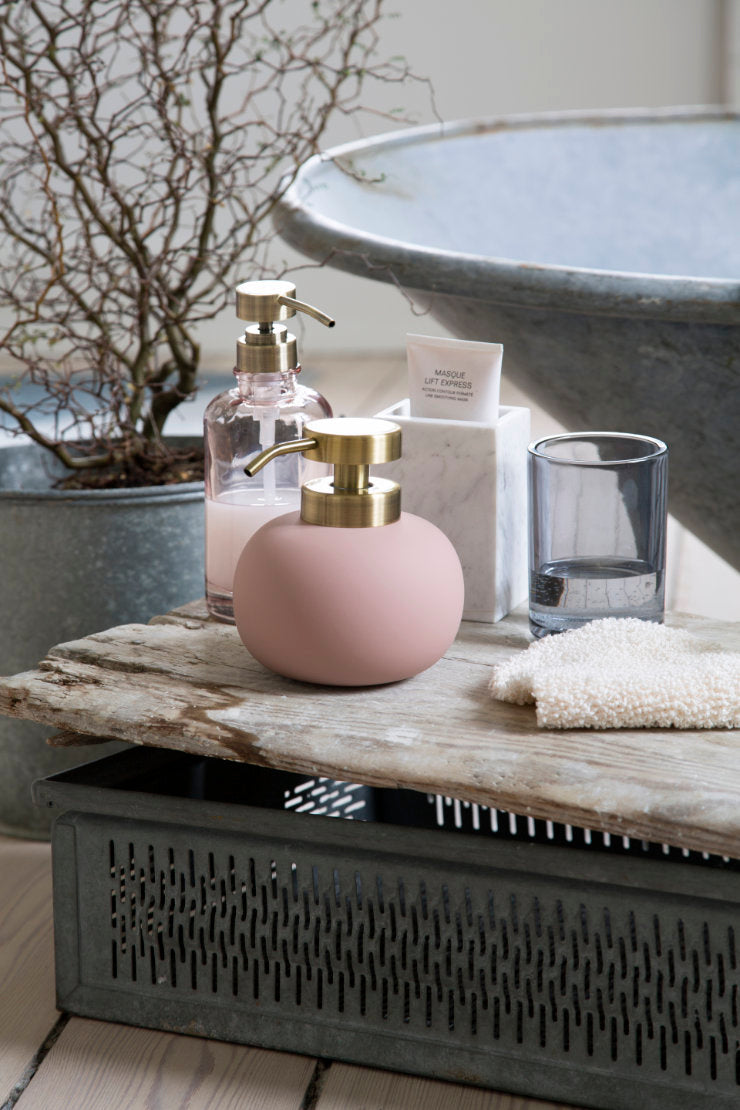 Lotus Powder Rose soap dispenser