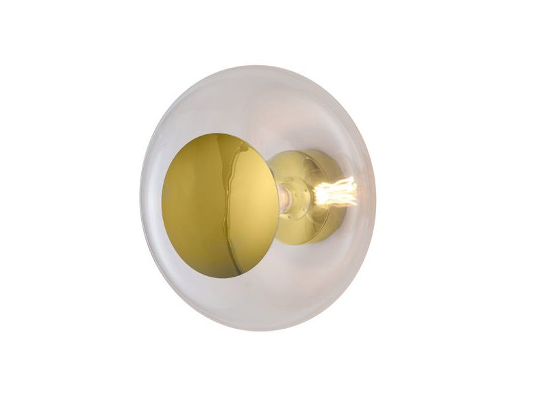 Horizon Clear with Gold ceiling/wall lamp