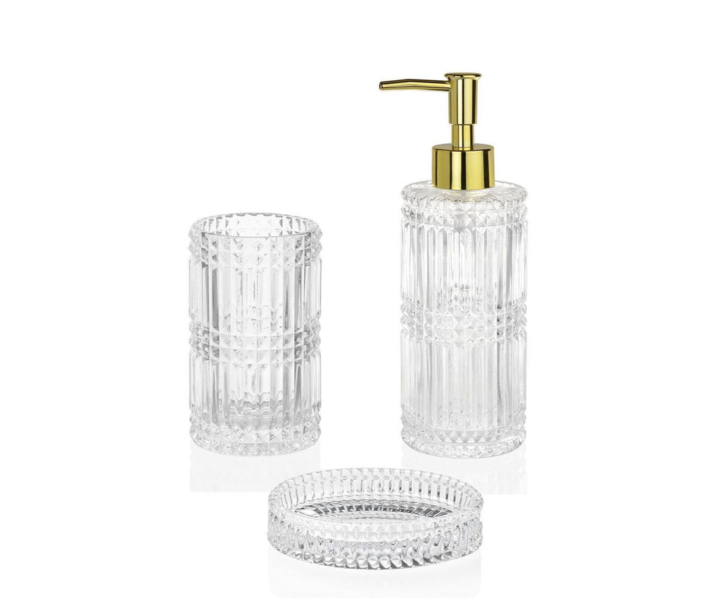 Glass Diamond soap dispenser, Ø7 x 20.5 cm