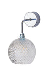 Sieninis šviestuvas Rowan Crystal S Small Check Gold, ø15,5 cm