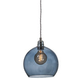 Pakabinamas šviestuvas Rowan Deep Blue Silver, Ø22 cm