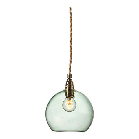 Pakabinamas šviestuvas Rowan Forest Green Gold, Ø15.5 cm