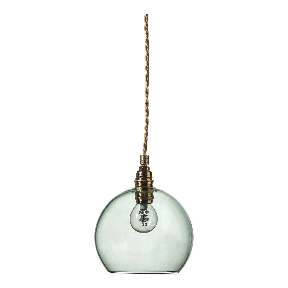 Rowan Forest Green Gold pendant lamp, Ø15.5 cm