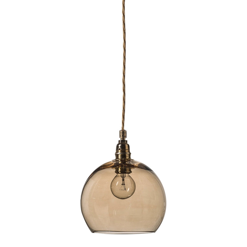Pakabinamas šviestuvas Rowan Golden Smoke Gold, Ø15.5 cm