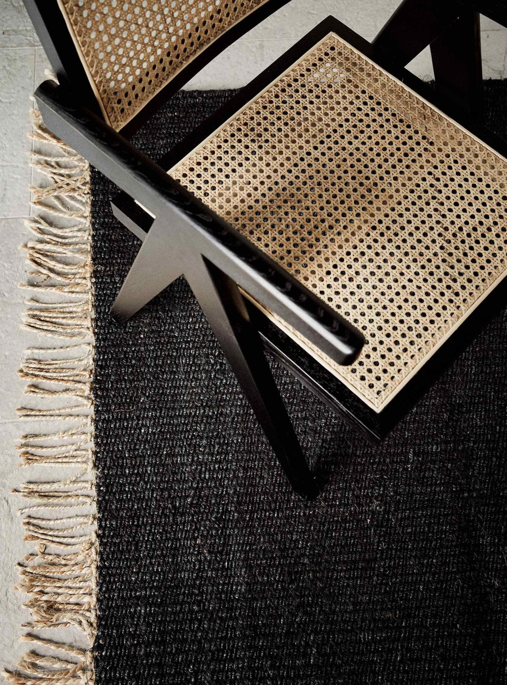 Hemp Grey rug, 100% hemp, 80 x 150 cm