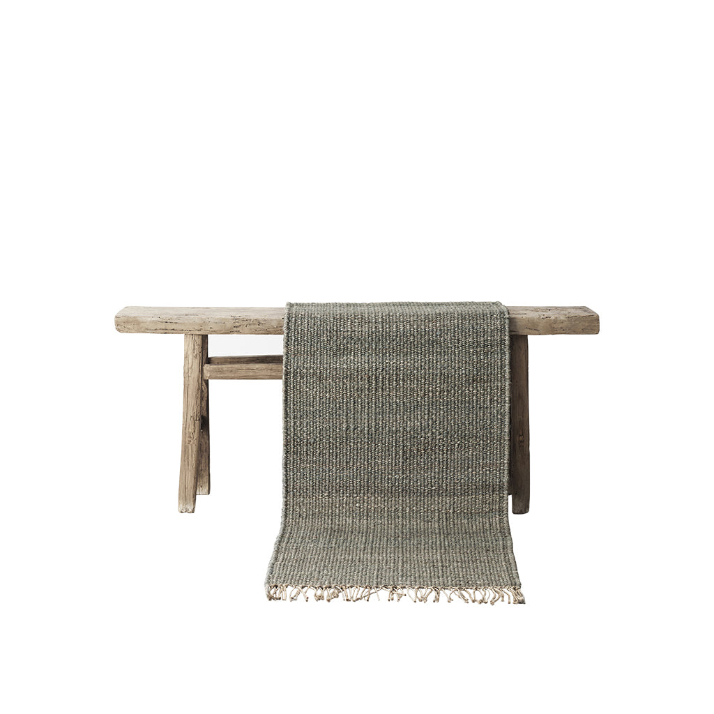Hemp Grey rug, 100% hemp, 60 x 90 cm
