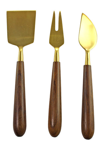 Įrankių sūriui rinkinys Brass, 3 vnt.