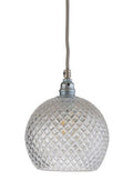 Pakabinamas šviestuvas Rowan S Small Check Silver, Ø15.5 cm